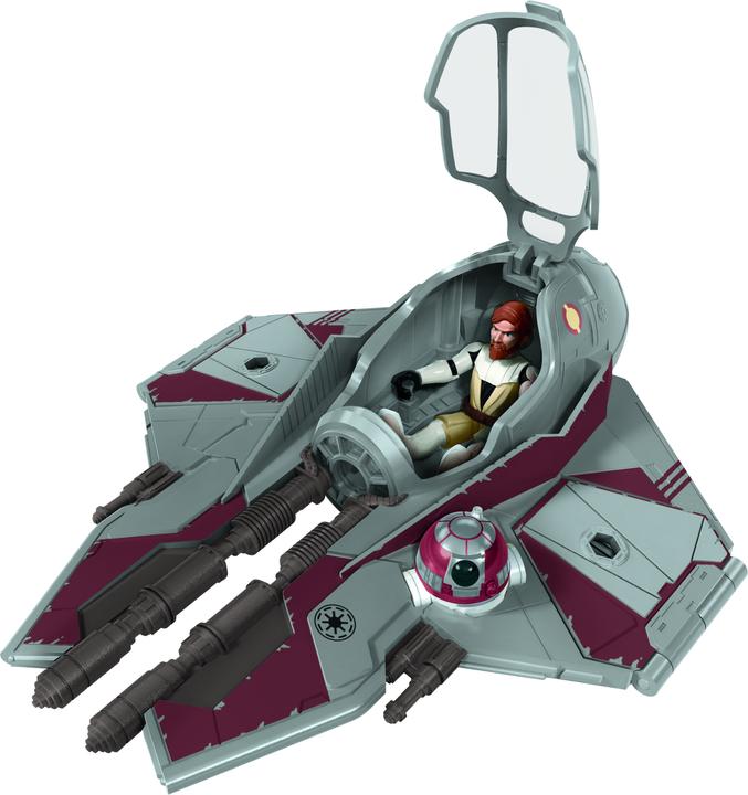Actual product image Hasbro Mission Fleet Obi-Wan Kenobi Jedi Starfighter