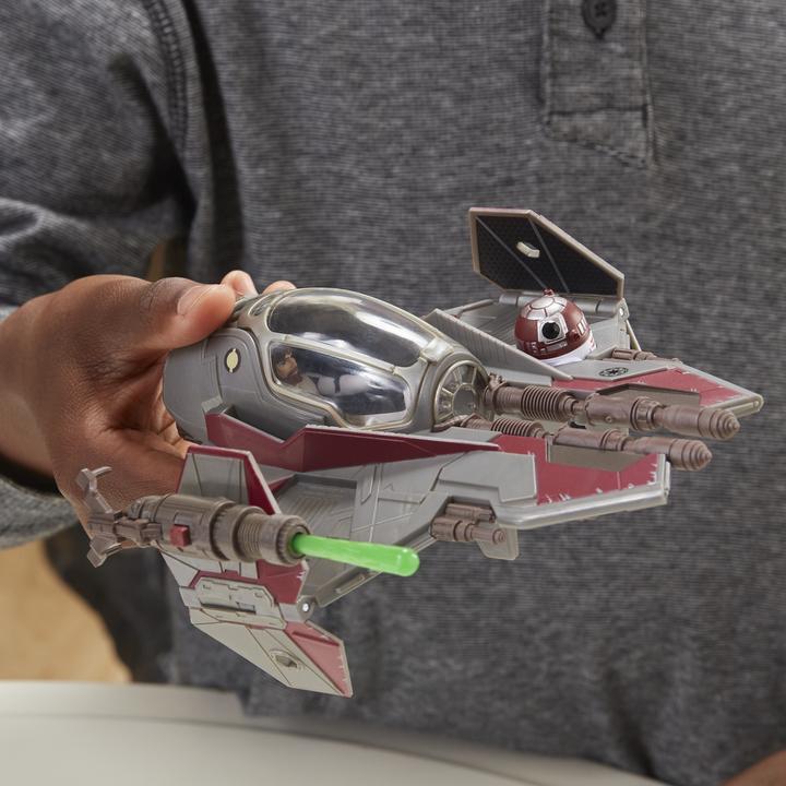 Actual product image Hasbro Mission Fleet Obi-Wan Kenobi Jedi Starfighter
