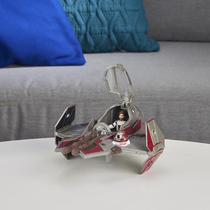 Actual product image Hasbro Mission Fleet Obi-Wan Kenobi Jedi Starfighter
