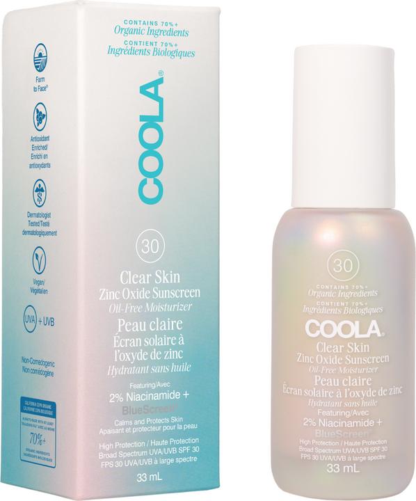 Actual product image Coola Suncare Clear Skin Zinc Oxide Sunscreen (Suntan cream, SPF 30, 33 ml)