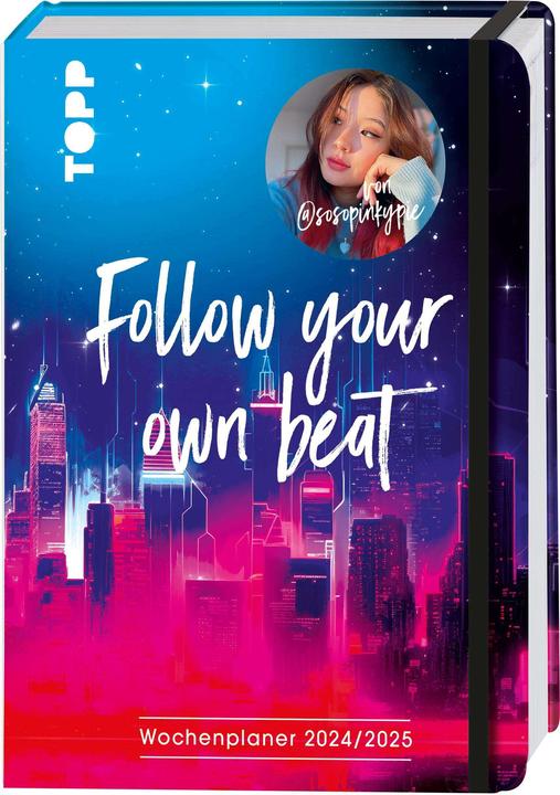 Produktbild Follow your own beat. Wochenplaner 2024/2025 (Harter Einband, Deutsch)