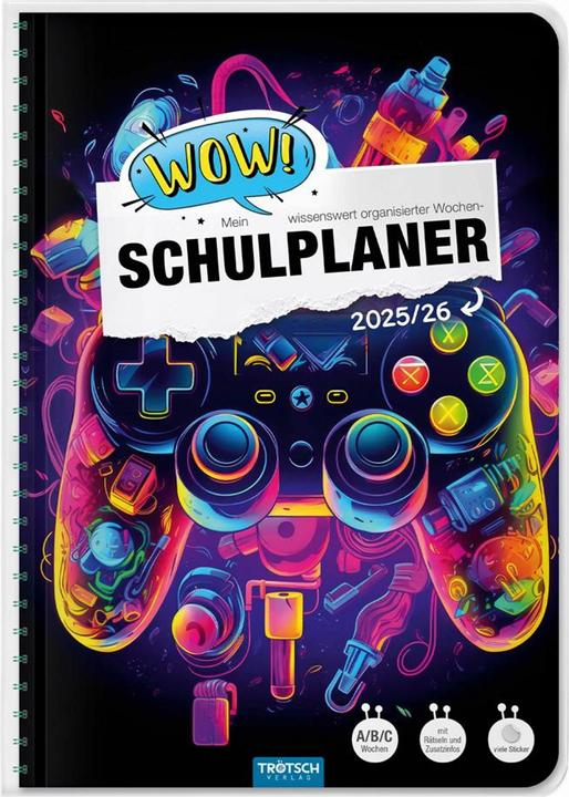 Immagine prodotto Schulplaner WOW Gaming 25/26 (A5, Tedesco)