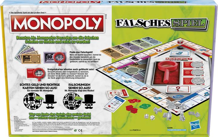 Actual product image Monopoly Wrong Game (German)