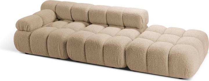 Actual product image Micadoni Velvet Left Modular Sofa, "Bellis", 4 Seats, 282x94x70 Made in Europe (2 person sofa, 3-seater, 4-seater)
