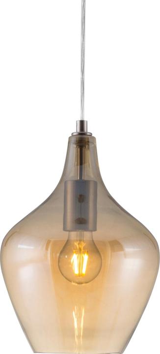 Actual product image Nino Leuchten Paso 30620123 nickel amber pendant light (E14)