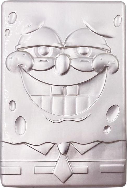 Actual product image Fanattik BOB L'EPONGE - 25ans - Lingot en Métal - Limited Edition Silver