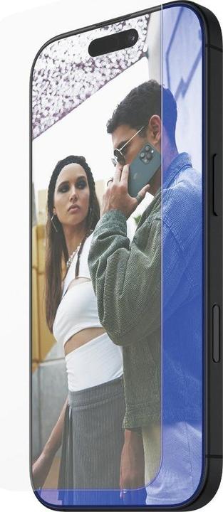 PanzerGlass SAFE. by ® Anti-Blau Light Displayschutz iPhone '24 6.1" | 15 | Ultra-Wide Fit (1 Stück, Apple iPhone 15, Apple iPhone 16)