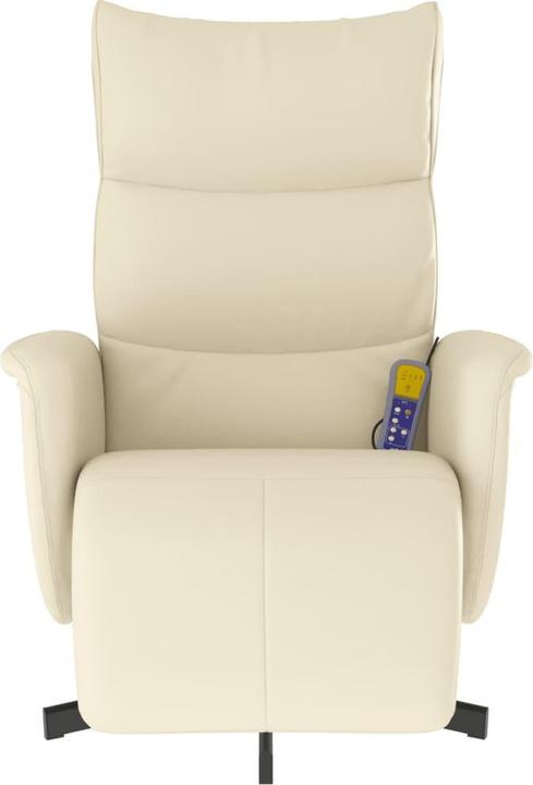 Immagine prodotto VidaXL Sedia per massaggi con poggiapiedi in similpelle crema, colore
