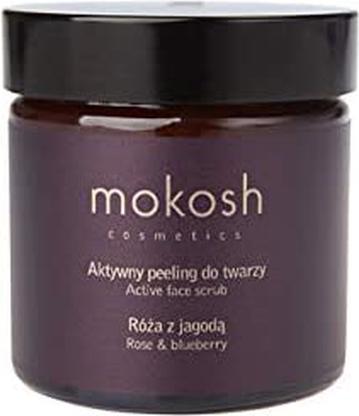 Actual product image Mokosh facial scrub Rose with blueberries 60ml (Cleaning cloths, 60 ml)