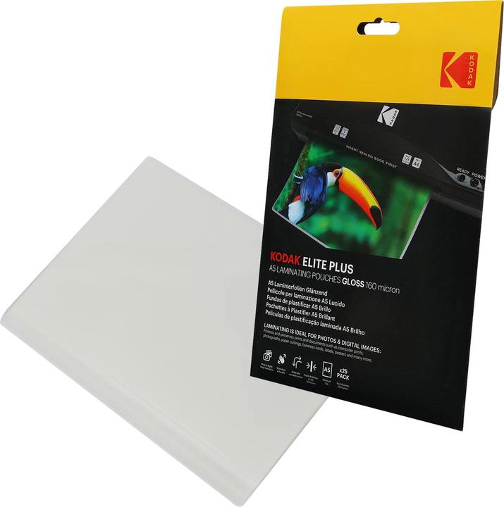 Image du produit Kodak Film de plastification A5 25 pièces, 160 microns, brillant (A5, 25 pièce(s), 160 µm)
