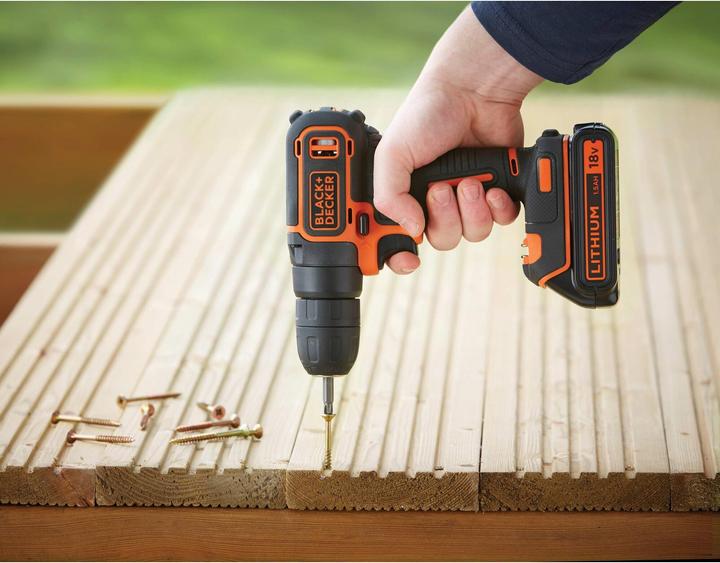 Image du produit Black & Decker & Decker BDCD18-QW Perceuse 650 RPM (Fonctionnement sur batterie)