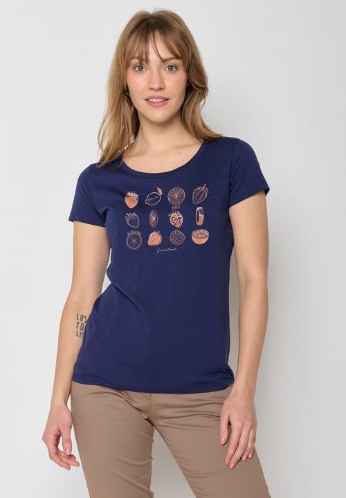 Actual product image Greenbomb Women's Bike Strawberry Loves T-Shirt (XXL)