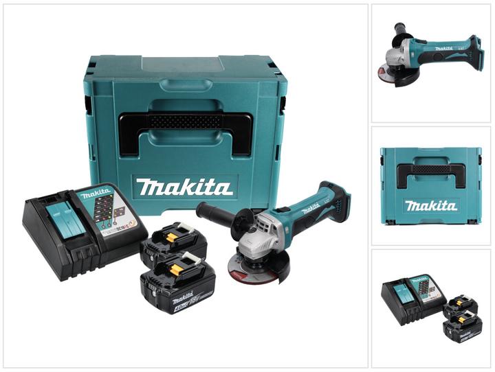 Image du produit Makita Meuleuse d'angle DGA452RMJ, 2 batteries (115 mm)