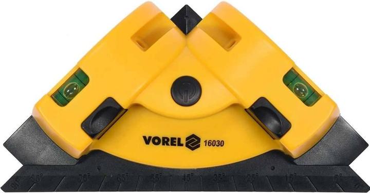 Vorel Winkellaser Fliesenlaser 90° mit 2 Saugnäpfen und Wasserwaage