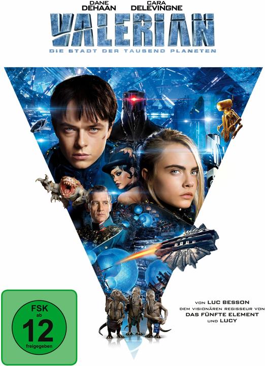 Actual product image Valerian - The City of a Thousand Planets (DVD, 2017, German)