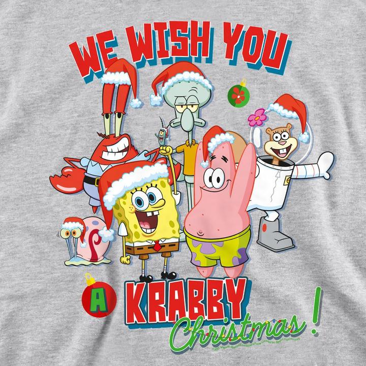 Immagine prodotto Spongebob Squarepants We Wish You A Krabby Christmas! Felpa Adulto Unisex (XXL)