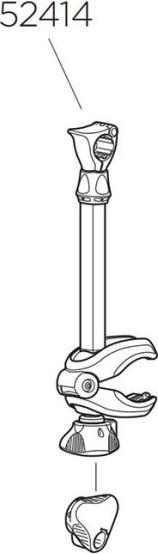 Produktbild Thule Haltearm 2. Rad 342mm ohne Schloss (Silber)