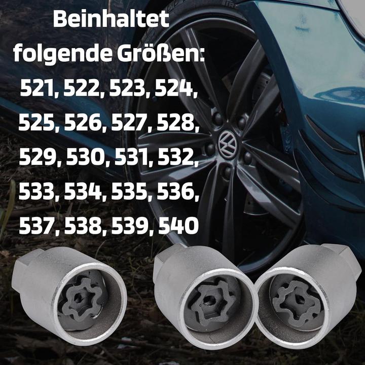 Produktbild SW-Stahl 02383L Felgenschloss Demontagesatz VW, 20-teilig