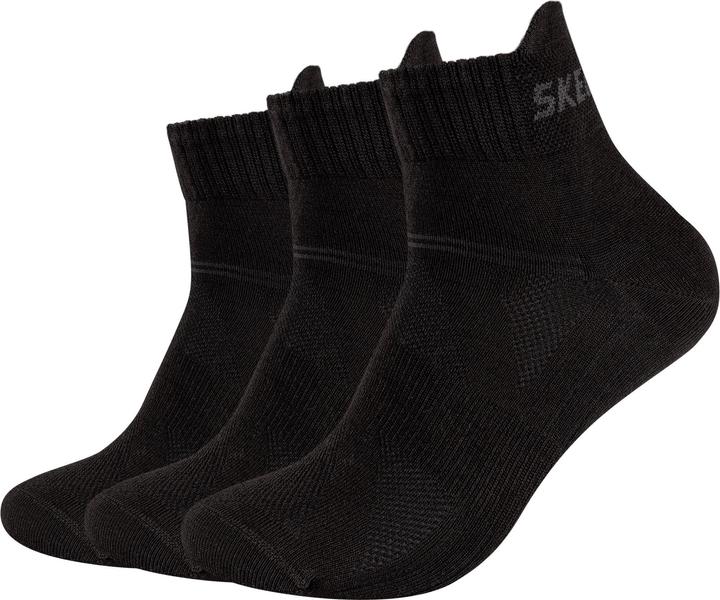 Skechers Unisex Mesh Bamboo Quarter 3p (39, 42)