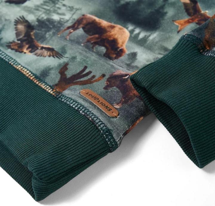 Immagine prodotto VidaXL Felpa da bambino verde scuro 104,Materiale: 95 % cotone (104)