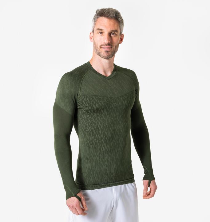 Produktbild Kipsta Damen/Herren Fussball Funktionsshirt langarm - Keepdry khaki (L)