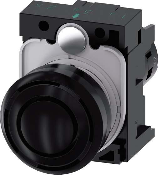 Actual product image Siemens Buzzer 22mm round plastic black