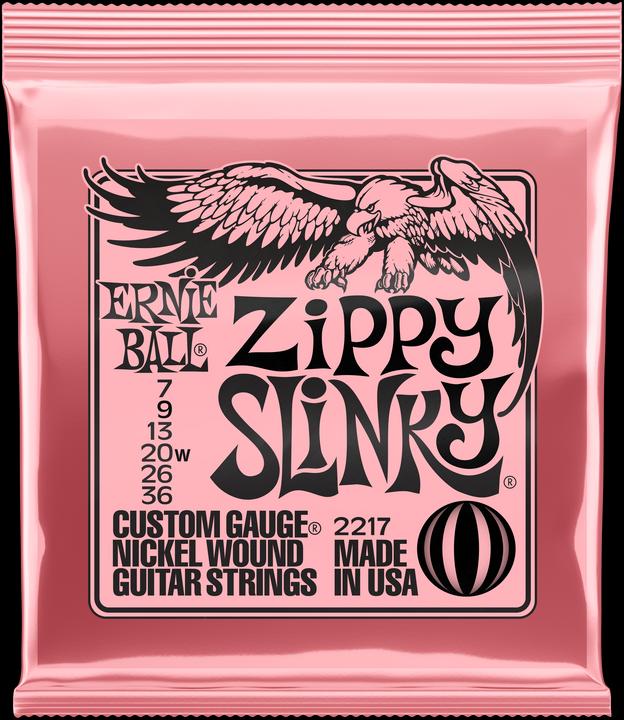 Ernie Ball Saitensatz, Slinky Nickel, Zippy 07-36 (6 x, E-Gitarre, 0.04")