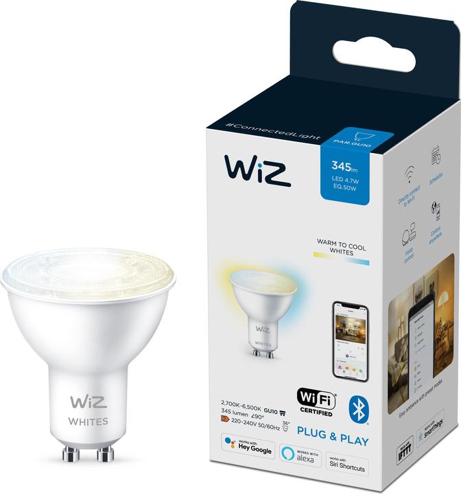 Immagine prodotto WiZ Bianco (GU10, 4.90 W, 345 lm, 1 x, F)