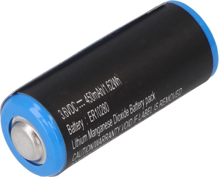 Actual product image AccuCell ER10280 LiSOCl2 Batterie 3,7 Volt 1,68Wh 450mAh, Abmessungen ca. 28 x 10mm (1 pcs., 450 mAh)