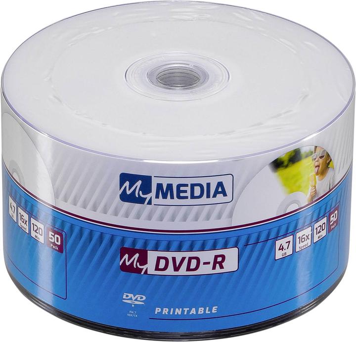 Actual product image MyMedia 1x50 DVD-R 4.7GB 16x Speed Printable Wrap (50 x)
