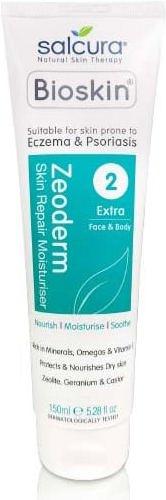 Salcura Skincare Bioskin Zeoderm Skin Repair Moisturiser Feuchtigkeitscreme für den Körper Unisex 15 (Körpercreme, 150 ml)
