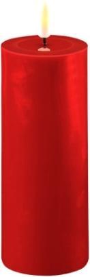 Deluxe Homeart Bougie ronde LED - Rouge 5 x 12,5 cm (1 x)