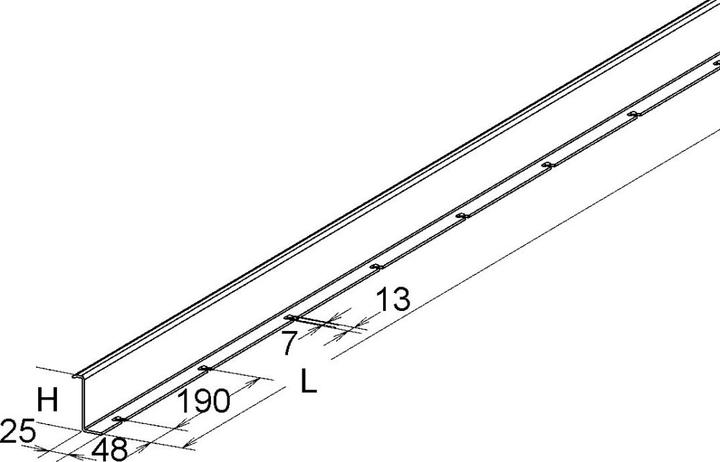 Produktbild Niedax GFK-Trennsteg (200 cm)