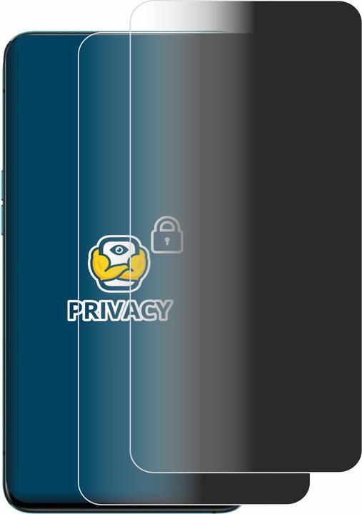Produktbild BROTECT Sichtschutzfolie Anti-Spy Privacy Folie Blaulicht-Schutz (2 Stück, Oppo Reno 10x Zoom)