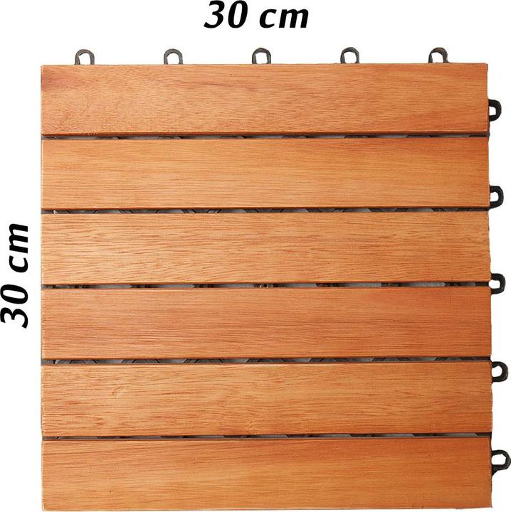 Produktbild Casaria Holzfliesen (1 x, 30 x 30 cm)