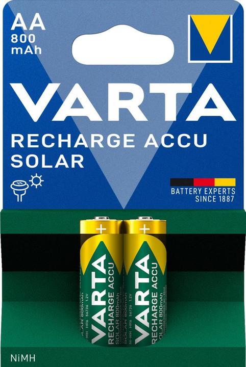Produktbild Varta Recharge Accu Solar (2 Stk., AA, 800 mAh)