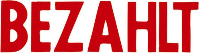 Immagine prodotto X-Stamper Bezahlt
