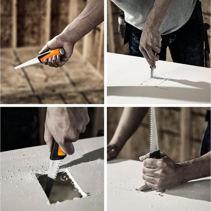 Actual product image Fiskars Pro Small Metal Saw, Incl. Holster, Blade length: 15 cm, 7 TPI, Black/Orange, PowerToo