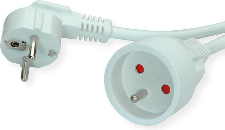 Actual product image Value Protective contact extension cable, 230VAC, UTE version, white, 3.0 m (3 m, CEE 7/7)