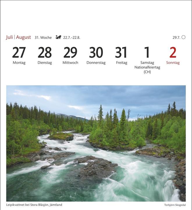 Produktbild Harenberg Schweden Sehnsuchtskalender 2026 - Wochenkalender mit 53 Postkarten (Deutsch)