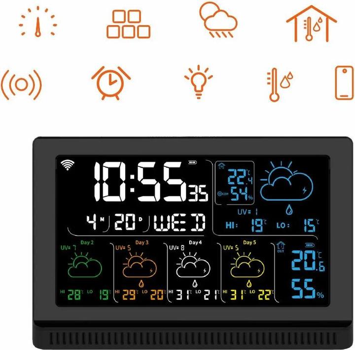 Actual product image Manta Stacja pogody MTO200B WINDY SMART TUYA