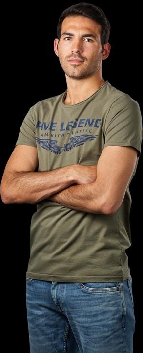 Pme Legend T-Shirt Round Neck Printed dusty olive