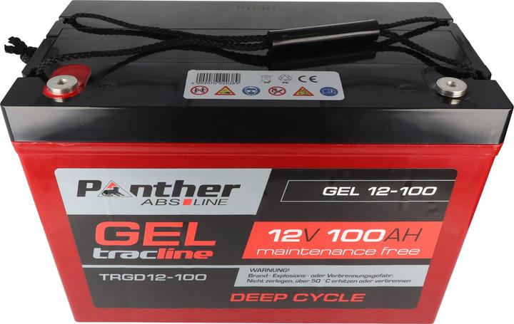 Produktbild Panther tracline Gel Tiefetlade Cycle 12V 100Ah Bleiakku AGM Blei Gel Akku (12 V, 100 Ah)