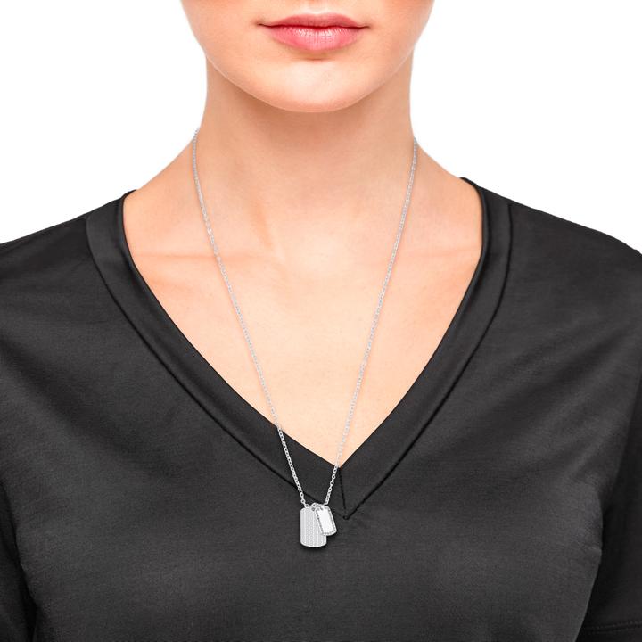 Immagine prodotto S.Oliver Collana da donna, acciaio inossidabile, zirconi sintetici. (Acciaio inossidabile, 55 cm)