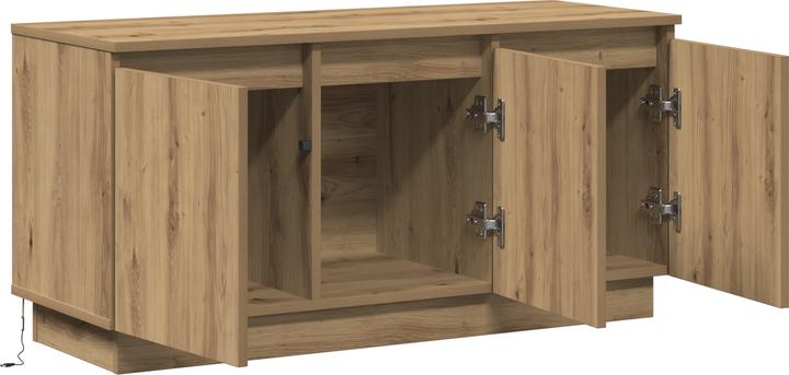 Actual product image VidaXL TV cabinet solid oak 100x38x49 cm wood-based material