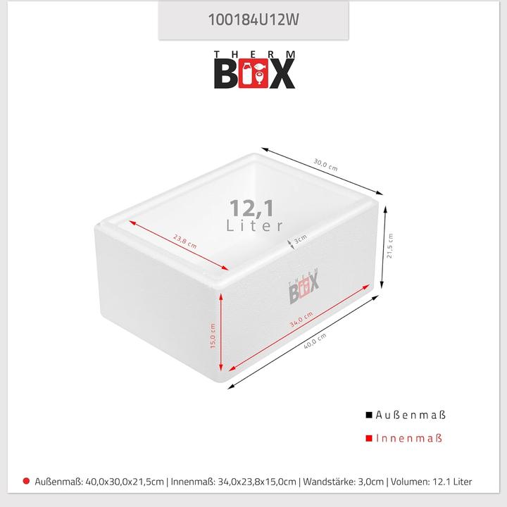Actual product image Therm Box 2-teiliges Styropor-Isolier- und Kühlboxen-Set (46.59 l)