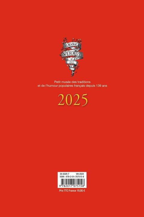 Actual product image Almanac Vermot 2025 : plus de 1500 articles, dessins et histoires (French)