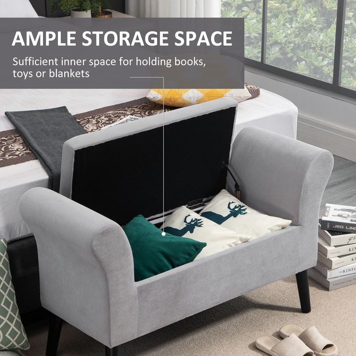 Immagine prodotto Homcom Panca con spazio di archiviazione (111.50 cm)