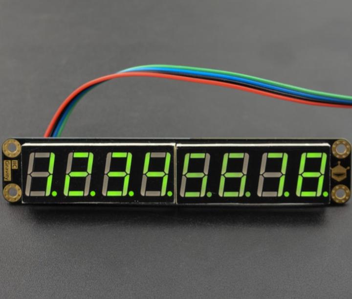 Produktbild DFRobot Gravity grünes 8-Digit 7-Segment LED-Display