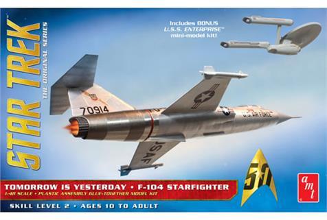 Actual product image AMT Model Kits Star Trek F104 Starfighter